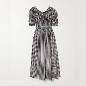 NWT Doen Ischia Dress in Noir Greta Gingham size Medium